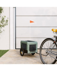 Remorque de vélo pour animaux de compagnie gris et noir | Mobilier & Déco