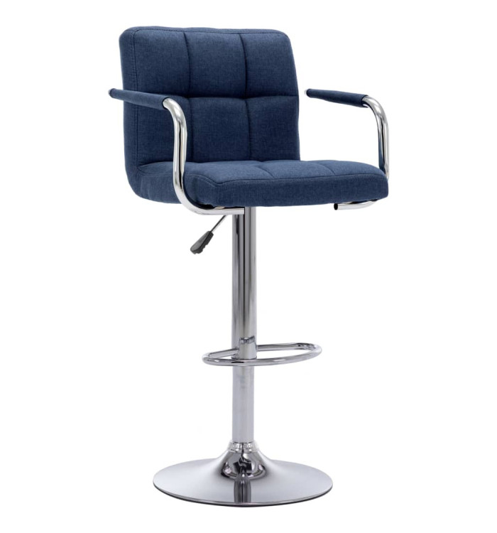 Chaise de bar Bleu Tissu | Mobilier & Déco