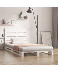 Cadre de lit sans matelas blanc 90x200 cm bois de pin massif | Mobilier & Déco