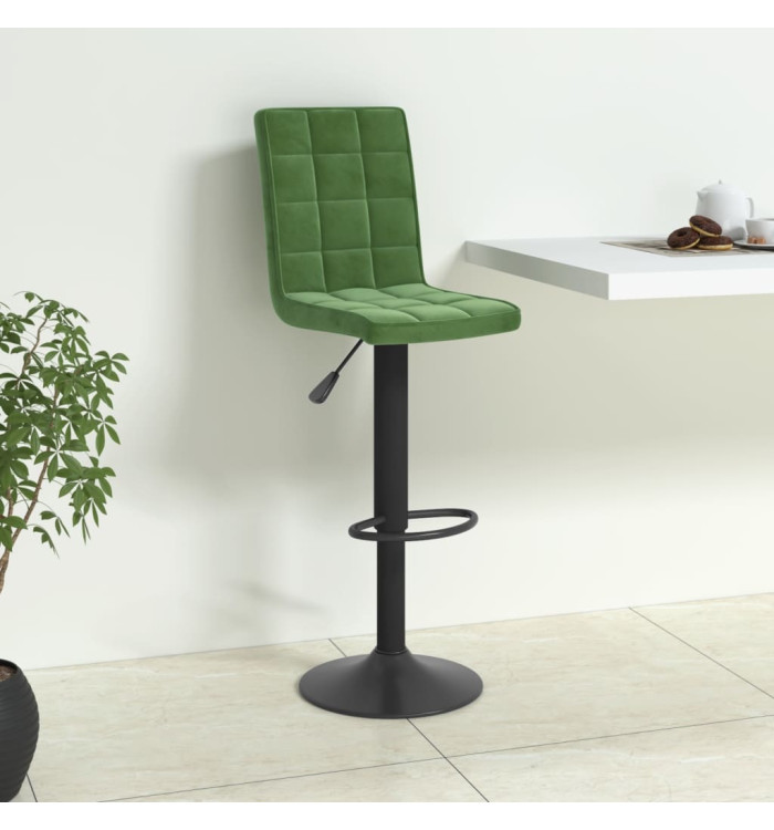 Tabouret de bar Vert foncé Velours | Mobilier & Déco