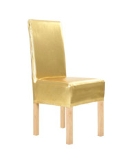Housses extensibles de chaise droite 6 pcs Doré | Mobilier & Déco