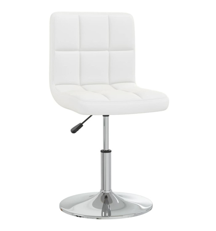 Chaise à manger Blanc Similicuir | Mobilier & Déco