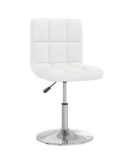 Chaise à manger Blanc Similicuir | Mobilier & Déco