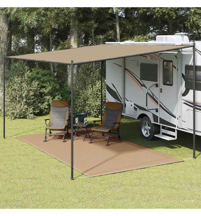 Tapis de tente 250x350 cm Taupe | Mobilier & Déco