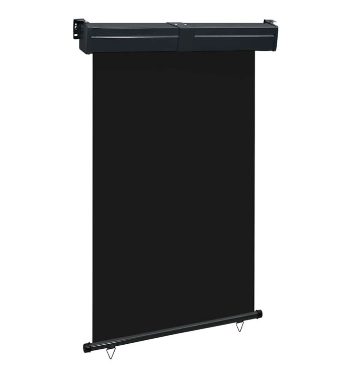 Auvent latéral de balcon 125x250 cm noir | Mobilier & Déco