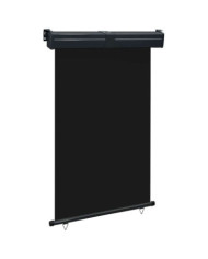 Auvent latéral de balcon 125x250 cm noir | Mobilier & Déco
