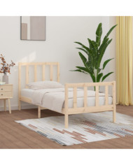 Cadre de lit sans matelas 100x200 cm bois massif | Mobilier & Déco