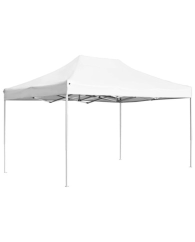 Tente de réception pliable Aluminium 4,5x3 m Blanc | Mobilier & Déco