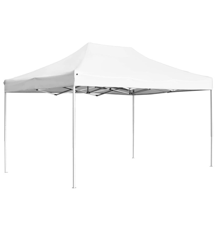 Tente de réception pliable Aluminium 4,5x3 m Blanc | Mobilier & Déco