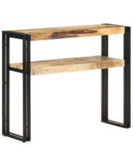 Table console 90x30x75 cm Bois de manguier brut | Mobilier & Déco