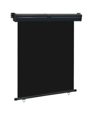 Auvent latéral de balcon 145x250 cm noir | Mobilier & Déco