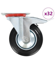 32 pcs Roulettes pivotantes 160 mm | Mobilier & Déco