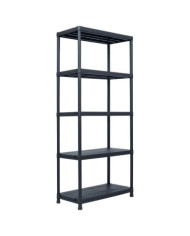 Étagère de rangement Noir 500 kg 90x60x180 cm Plastique | Mobilier & Déco