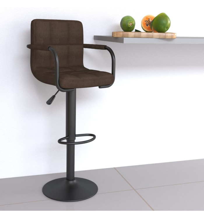 Tabouret de bar Marron Tissu | Mobilier & Déco