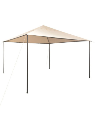 Chapiteau tente 4 x 4 m Acier Beige | Mobilier & Déco