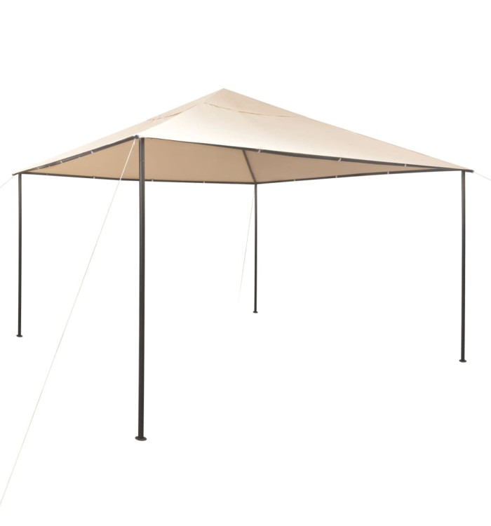 Chapiteau tente 4 x 4 m Acier Beige | Mobilier & Déco