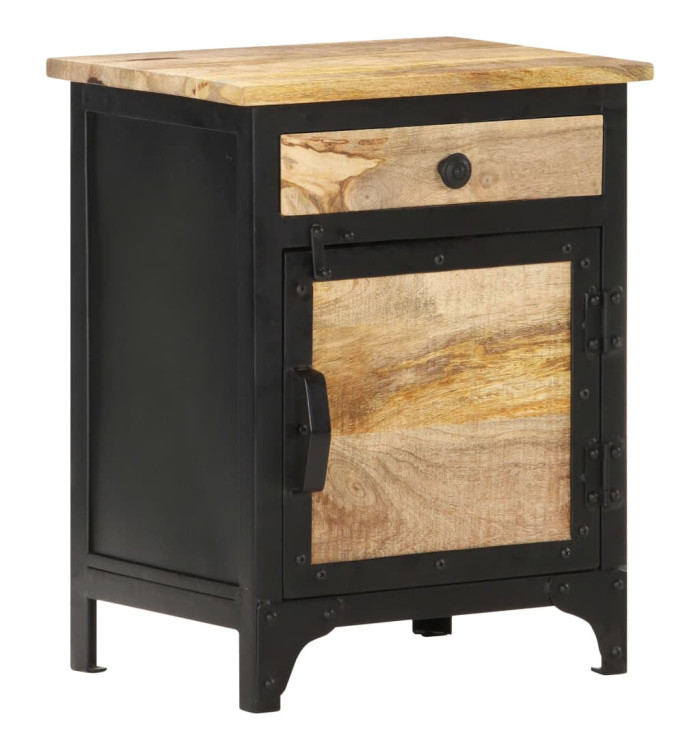 Table de chevet 40x30x50 cm Bois de manguier massif | Mobilier & Déco