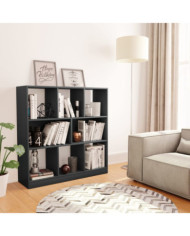 Bibliothèque gris 97,5x29,5x100 cm bois d'ingénierie | Mobilier & Déco