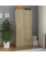 Garde-robe Chêne sonoma 80x52x180 cm Aggloméré | Mobilier & Déco