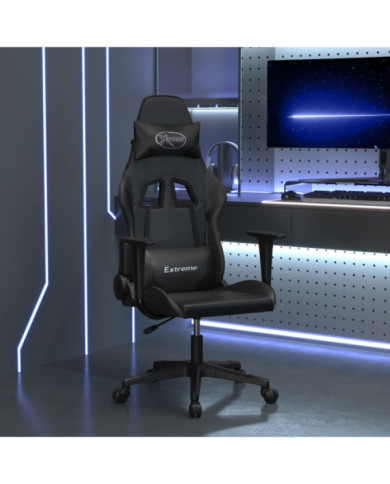 Chaise de jeu de massage noir similicuir | Mobilier & Déco