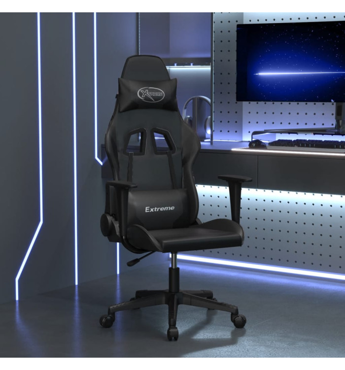 Chaise de jeu de massage noir similicuir | Mobilier & Déco