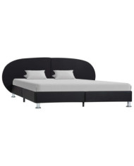 Cadre de lit Noir Similicuir 180 x 200 cm | Mobilier & Déco