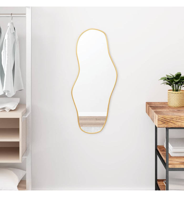 Miroir mural Doré 80x35 cm | Mobilier & Déco