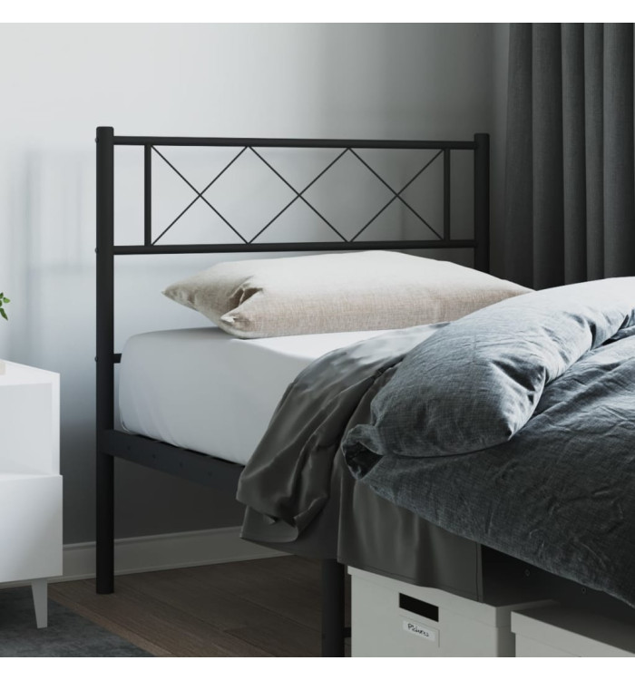 Tête de lit métal noir 90 cm | Mobilier & Déco