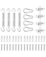 Jeu d'accessoires de voile d'ombrage 12 pcs Acier inoxydable | Mobilier & Déco