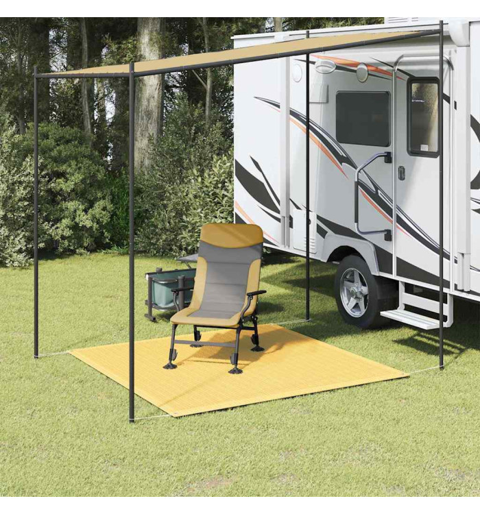 Tapis de tente 200x200 cm Beige | Mobilier & Déco
