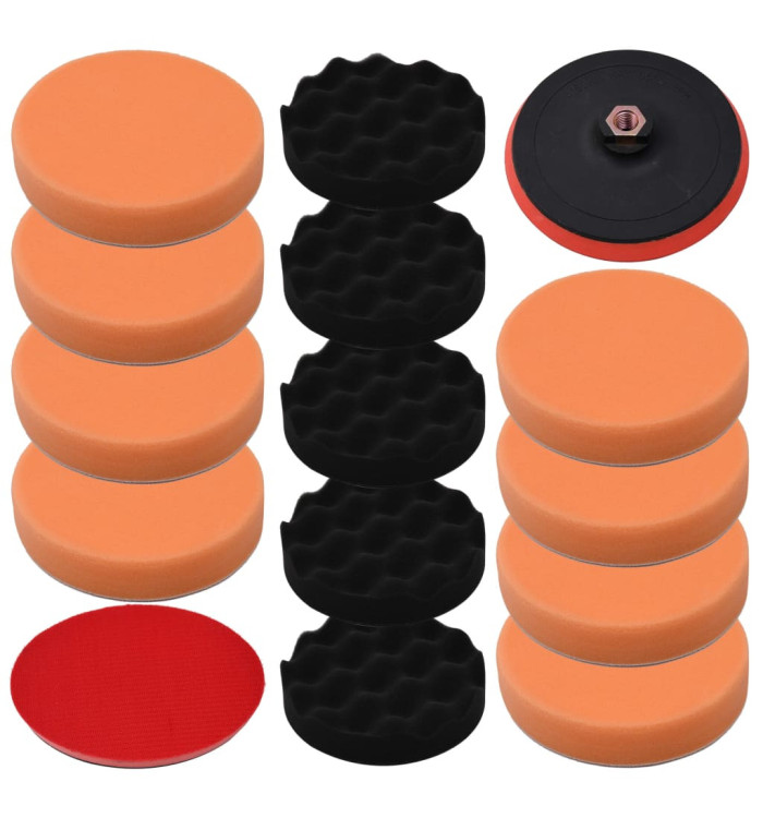 Ensemble de tampons de polissage 14 pcs 150 mm | Mobilier & Déco