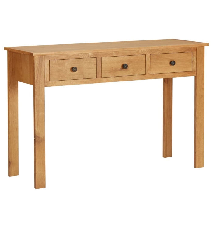 Coiffeuse 110x40x75 cm Bois de chêne massif | Mobilier & Déco