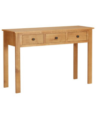 Coiffeuse 110x40x75 cm Bois de chêne massif | Mobilier & Déco