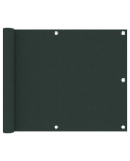 Écran de balcon Vert foncé 75x400 cm Tissu Oxford | Mobilier & Déco