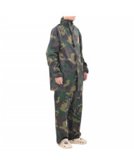 Combinaison de pluie avec capuche 2 pcs Hommes Camouflage L | Mobilier & Déco