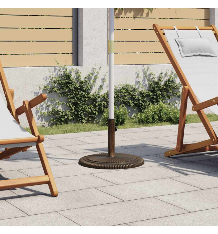 Socle de parasol Bronze 45x45x30 cm Fonte | Mobilier & Déco