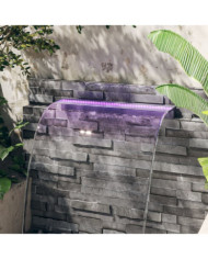 Déversoir pour cascade avec LED RVB Acrylique 108 cm | Mobilier & Déco