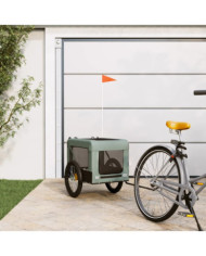 Remorque de vélo pour animaux de compagnie gris et noir | Mobilier & Déco