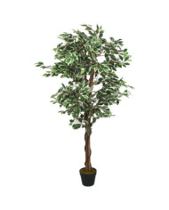 Ficus artificiel 630 feuilles 120 cm vert | Mobilier & Déco