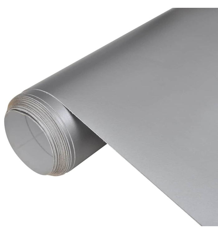Films de voiture 2 pcs Argenté mat 100x150 cm+50x150 cm | Mobilier & Déco