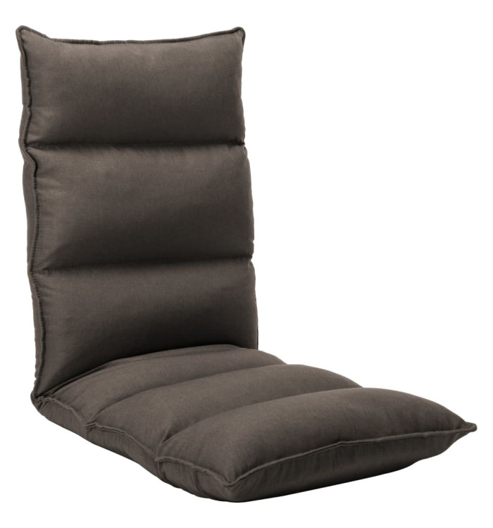 Chaise pliable de sol Taupe Tissu | Mobilier & Déco