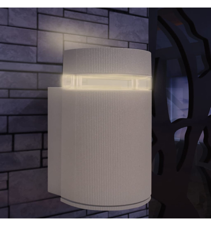 Applique murale extérieure demi-cylindrique Aluminium Gris | Mobilier & Déco