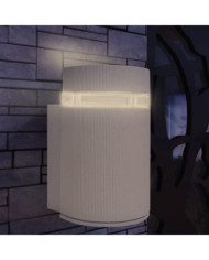 Applique murale extérieure demi-cylindrique Aluminium Gris | Mobilier & Déco