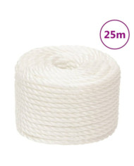 Corde de travail Blanc 20 mm 25 m polypropylène | Mobilier & Déco