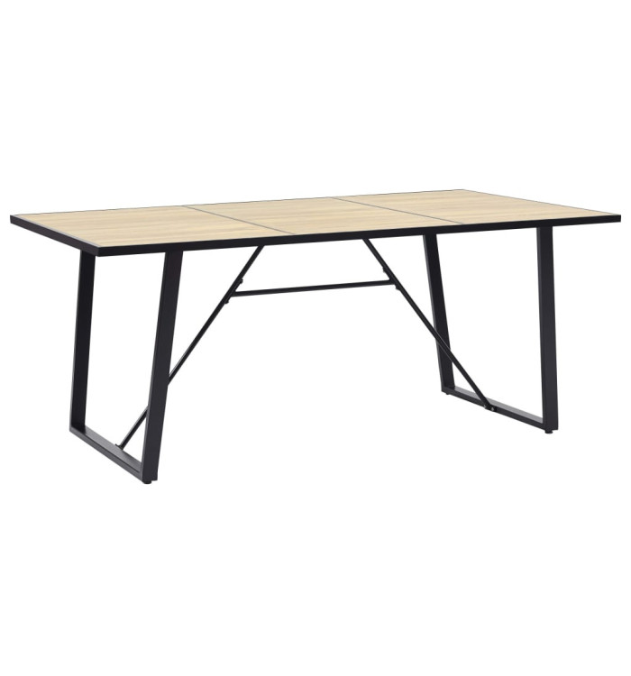 Table de salle à manger Chêne 200x100x75 cm MDF | Mobilier & Déco