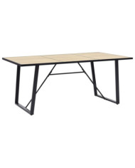 Table de salle à manger Chêne 200x100x75 cm MDF | Mobilier & Déco