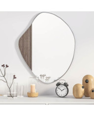 Miroir mural Argenté 60x50 cm | Mobilier & Déco