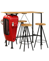 Meuble de bar 5 pcs Bois massif de manguier 120x60x107 cm | Mobilier & Déco