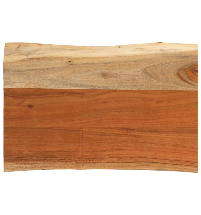 Dessus de table 60x40x3,8 cm rectangulaire bois massif d'acacia | Mobilier & Déco