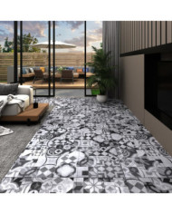 Dalles de plancher PVC autoadhésif 5,21 m² 2 mm motif gris | Mobilier & Déco